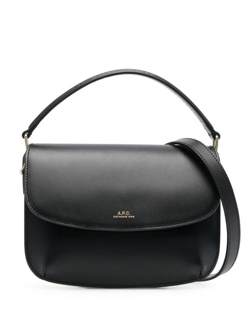 A.P.C. Sarah leather shoulder bag - Black von A.P.C.