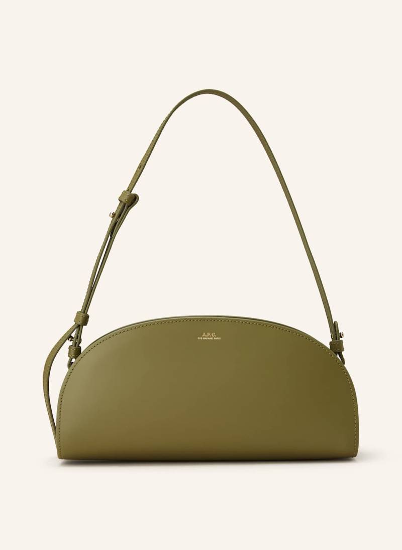 A.P.C. Schultertasche Demi-Lune gruen von A.P.C.