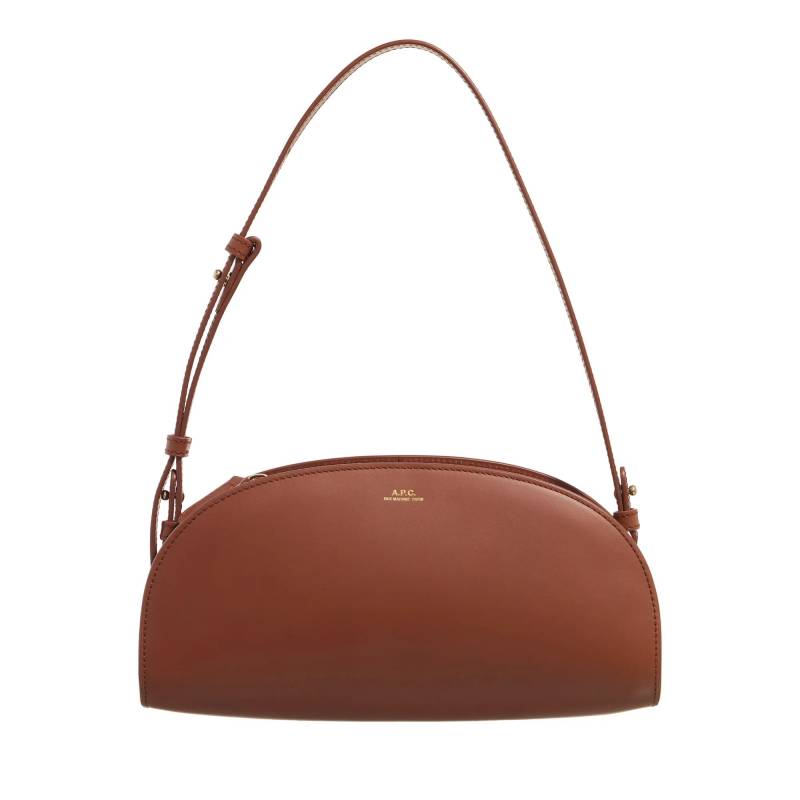 A.P.C. Schultertasche - Sac Demi-Lune Baguette - Gr. unisize - in Braun - für Damen von A.P.C.