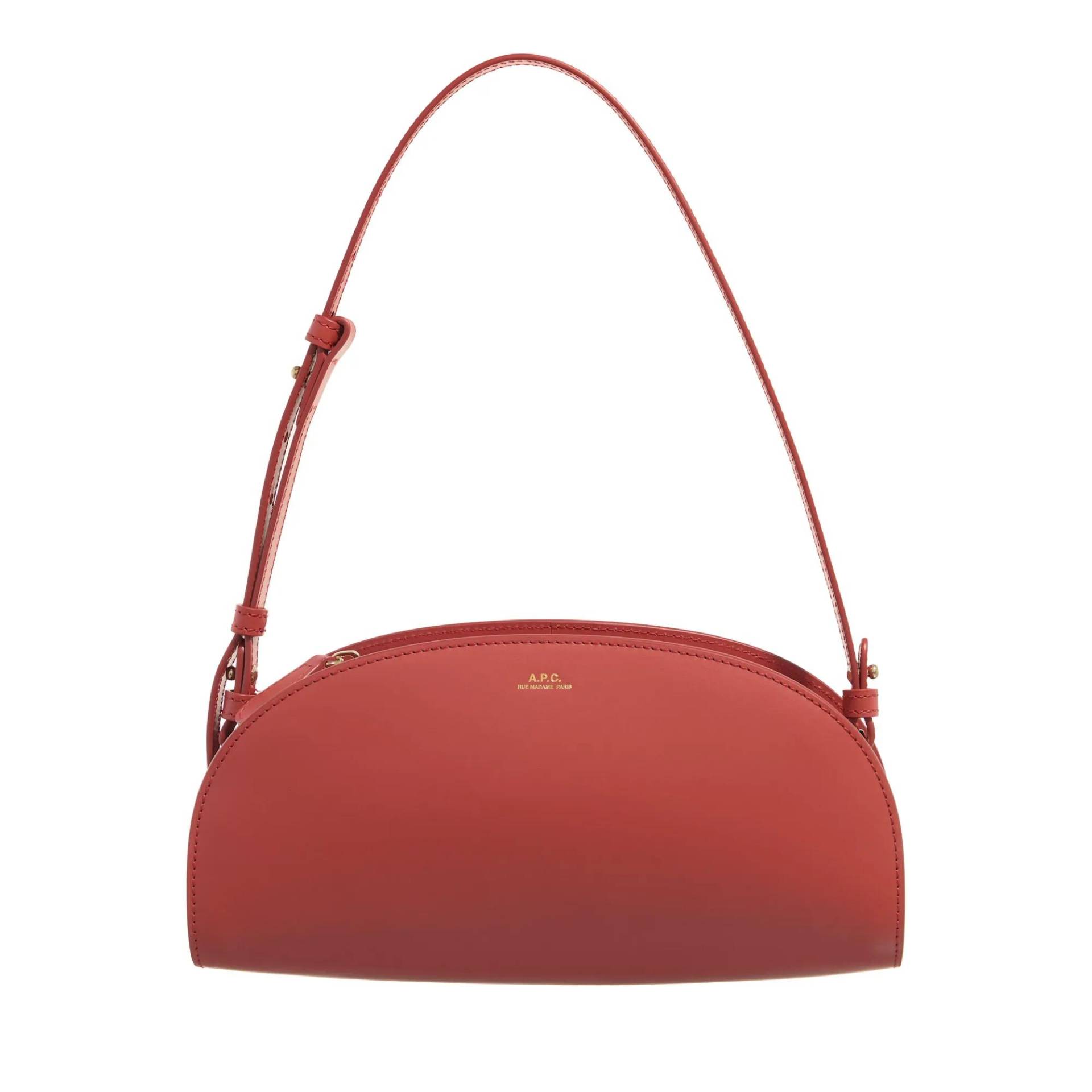 A.P.C. Schultertasche - Sac Demi-Lune Baguette - Gr. unisize - in Orange - für Damen von A.P.C.