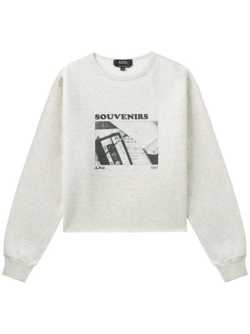 A.P.C. Souvenirs sweatshirt - Neutrals von A.P.C.