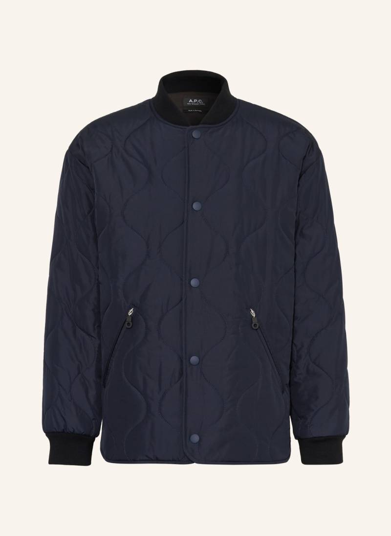 A.P.C. Steppblouson Florent blau von A.P.C.