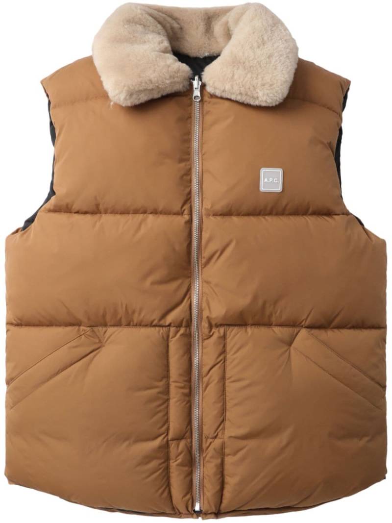 A.P.C. Teddy vest - Neutrals von A.P.C.