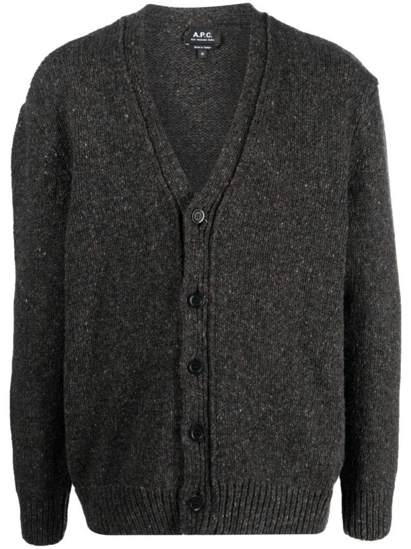 A.P.C. Teophile wool cardigan - Grey von A.P.C.