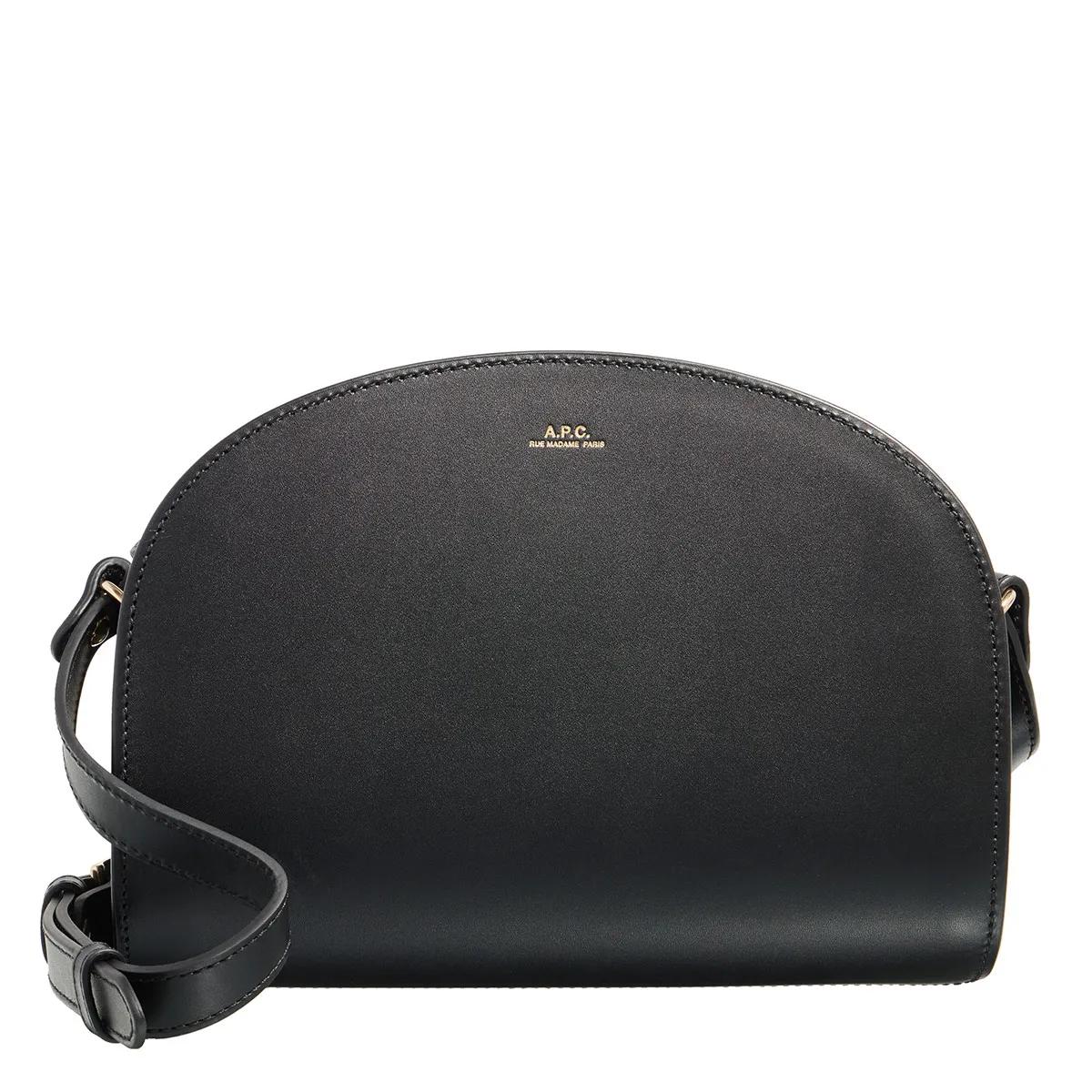 A.P.C. Schultertasche - Sac Demi-Lune - Gr. unisize - in Schwarz - für Damen von A.P.C.