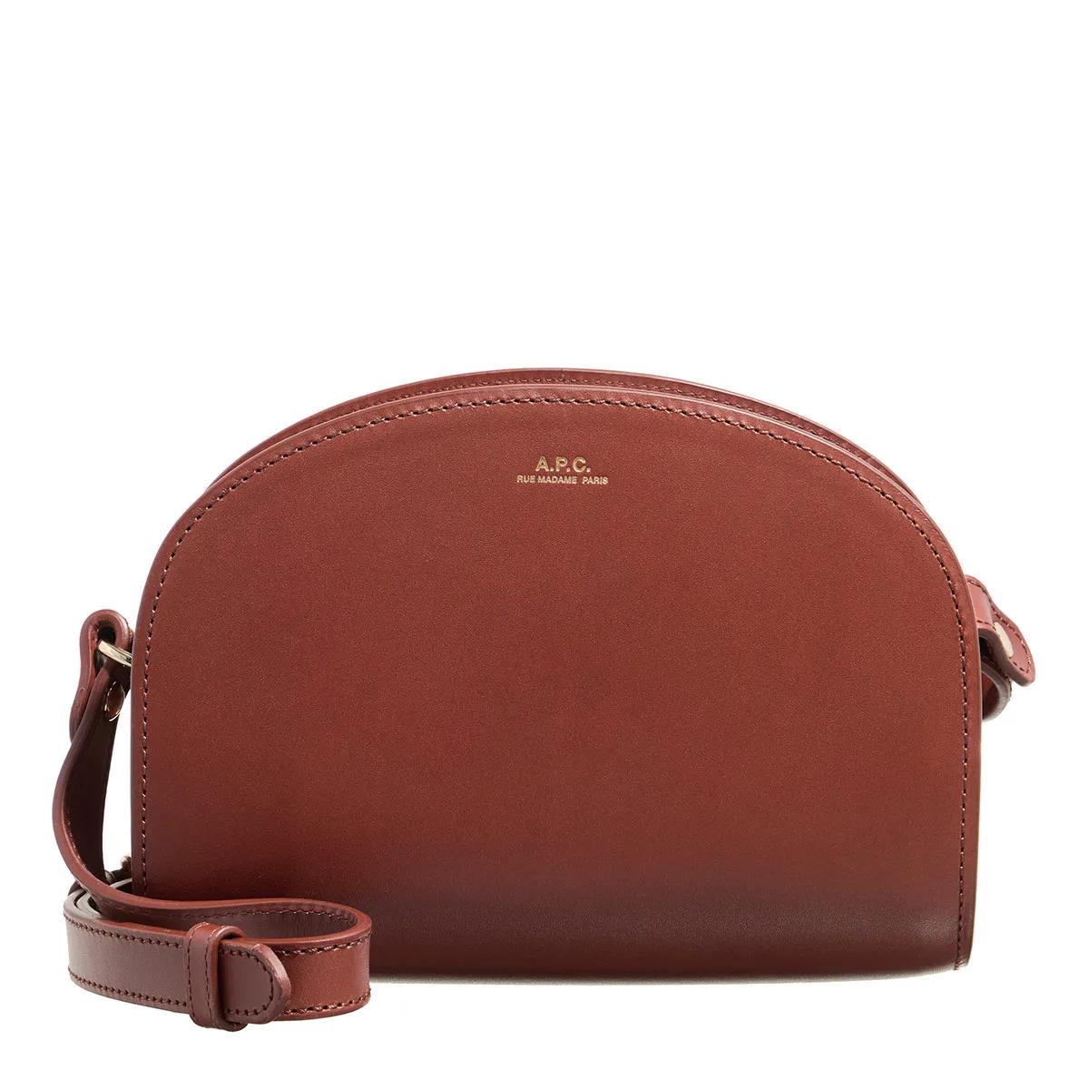 A.P.C. Schultertasche - Sac Demi-Lune Mini - Gr. unisize - in Braun - für Damen A.P.C. Schultertasche - Sac Demi-Lune Mini - Gr. unisize - in Braun - für Damen von A.P.C.