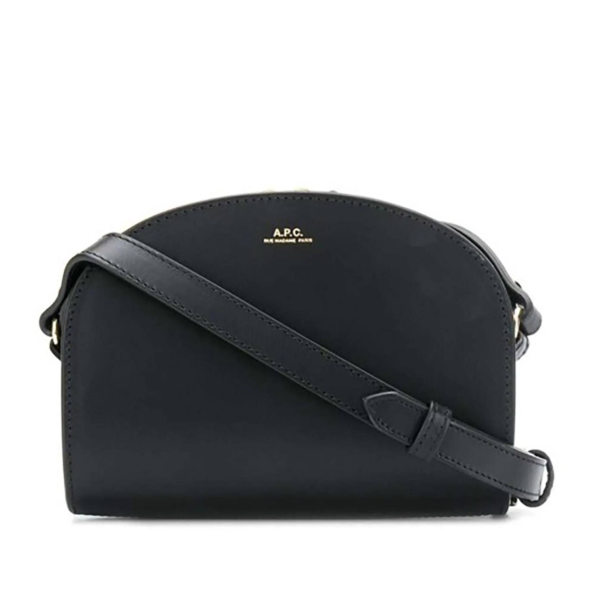 A.P.C. Schultertasche - Sac Demi-Lune Mini - Gr. unisize - in Schwarz - für Damen von A.P.C.