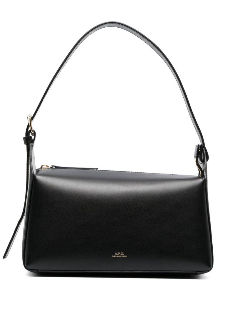 A.P.C. Virginie leather shoulder bag - Black von A.P.C.