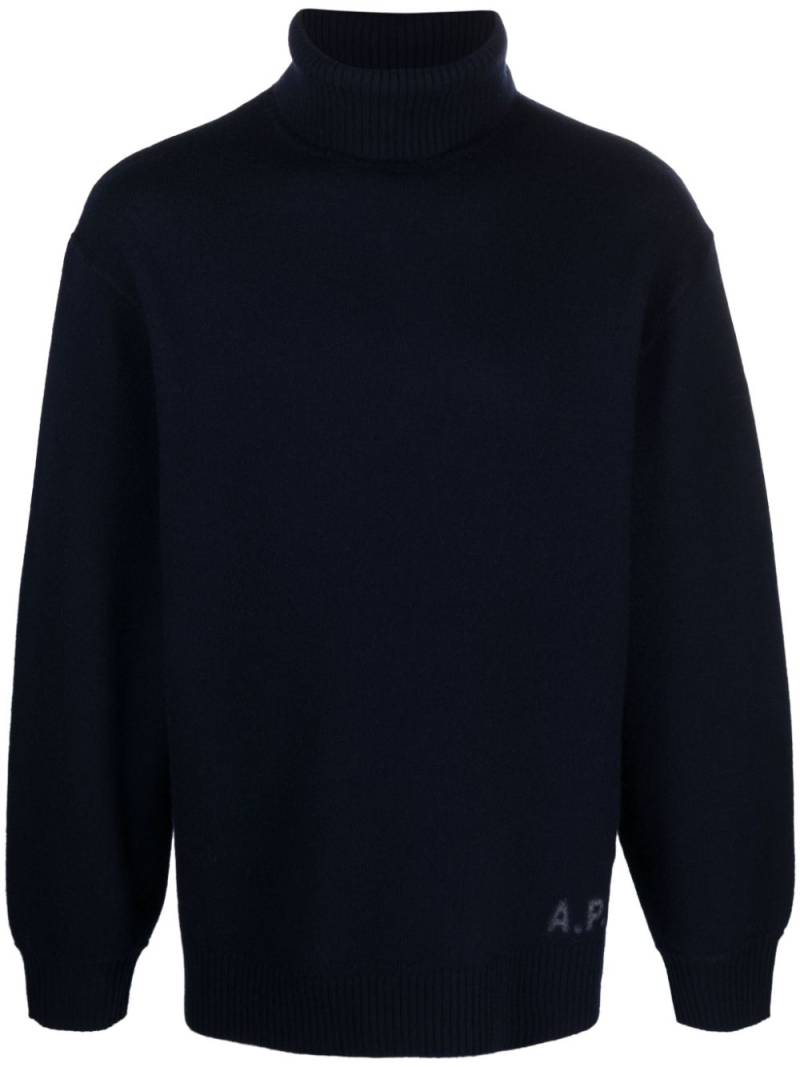 A.P.C. Walter virgin-wool jumper - Blue von A.P.C.