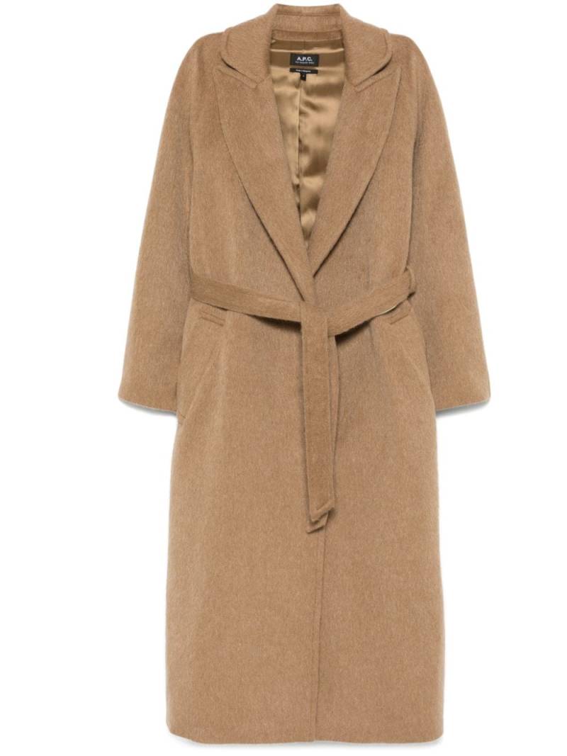 A.P.C. belted coat - Neutrals von A.P.C.