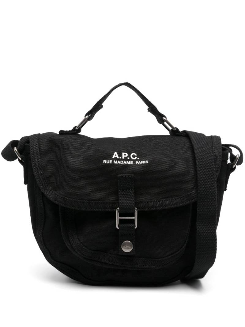 A.P.C. canvas messenger bag - Black von A.P.C.