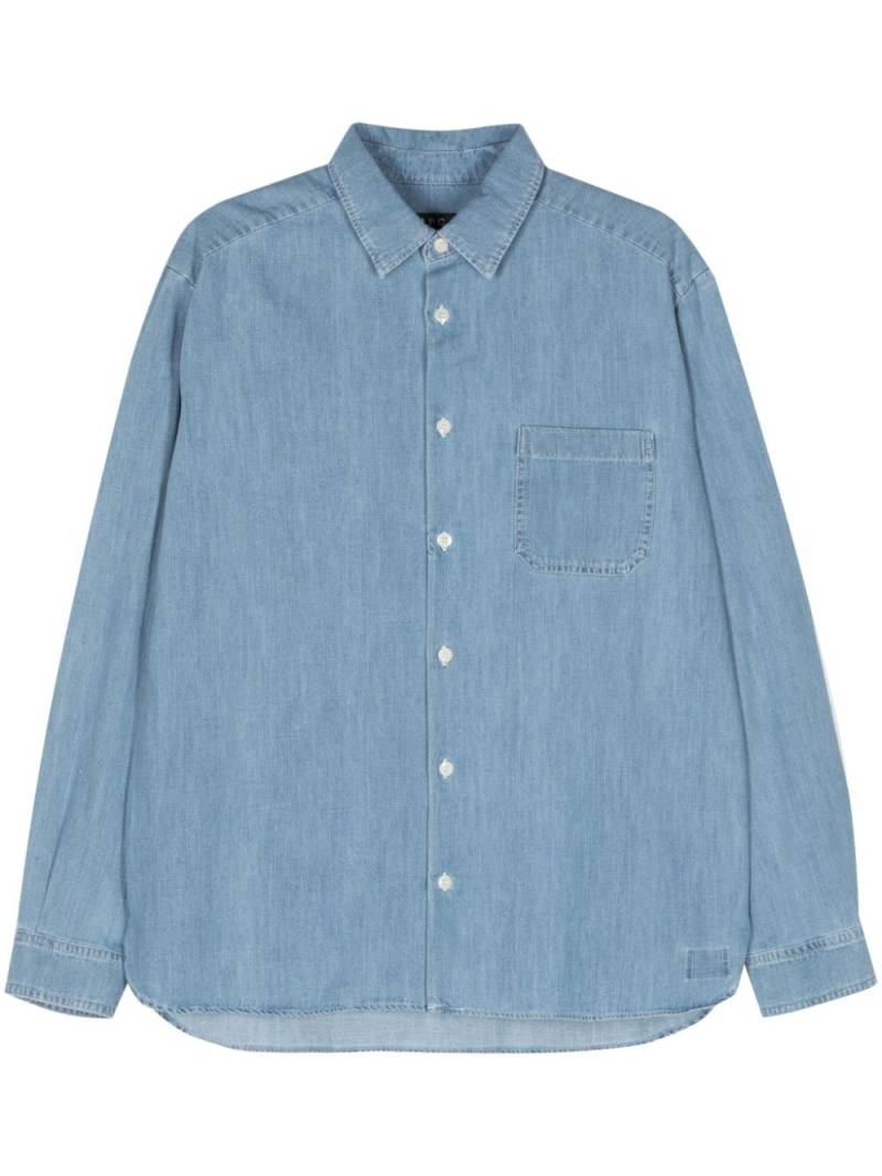 A.P.C. chambray cotton shirt - Blue von A.P.C.