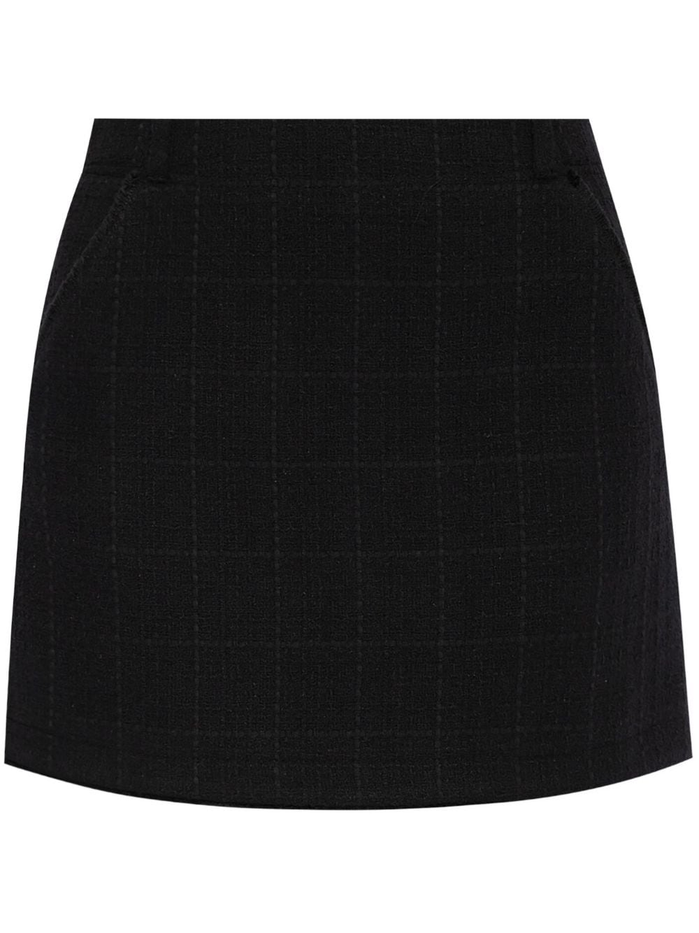 A.P.C. checked-print tweed mini skirt - Black von A.P.C.