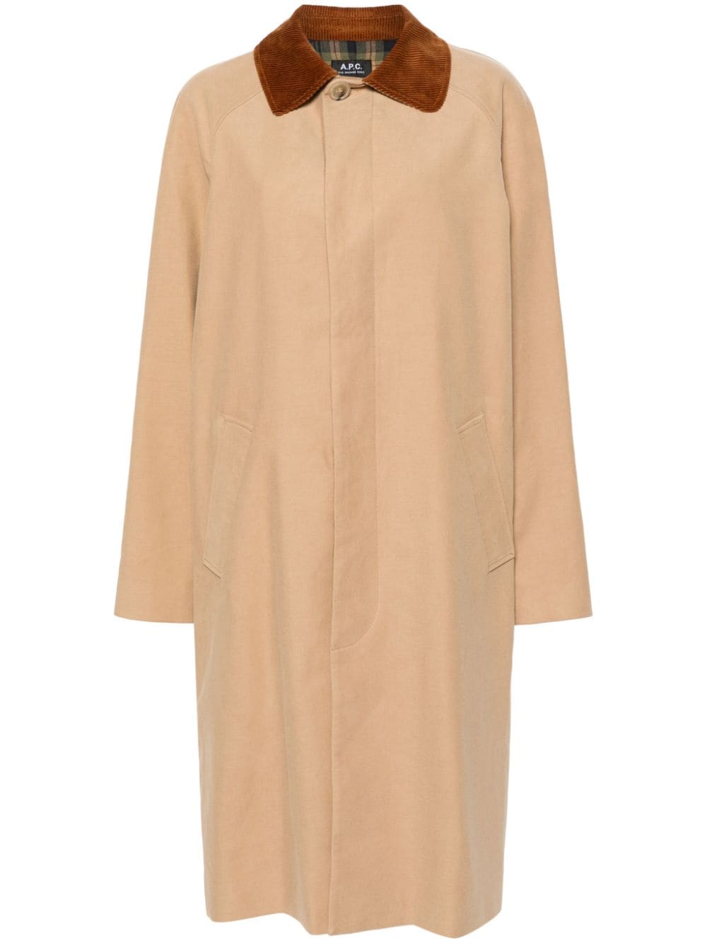 A.P.C. cotton long coat - Brown von A.P.C.