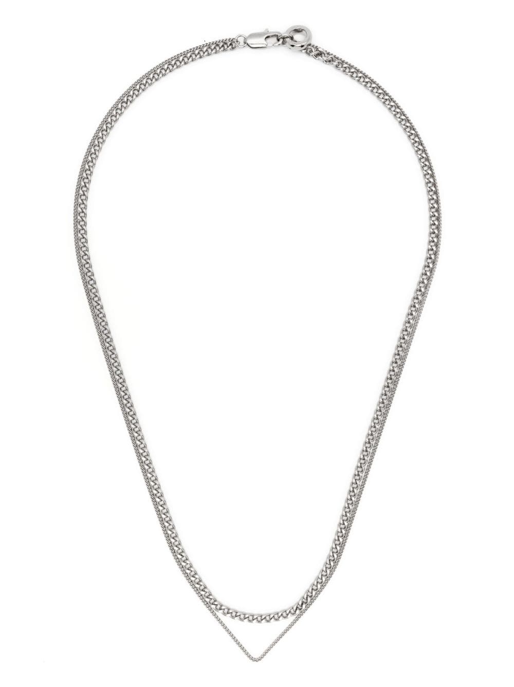 A.P.C. double-chain necklace - Silver von A.P.C.