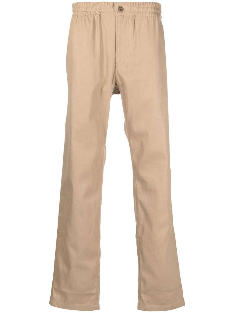 A.P.C. elasticated-waist straight-leg trousers - Brown von A.P.C.