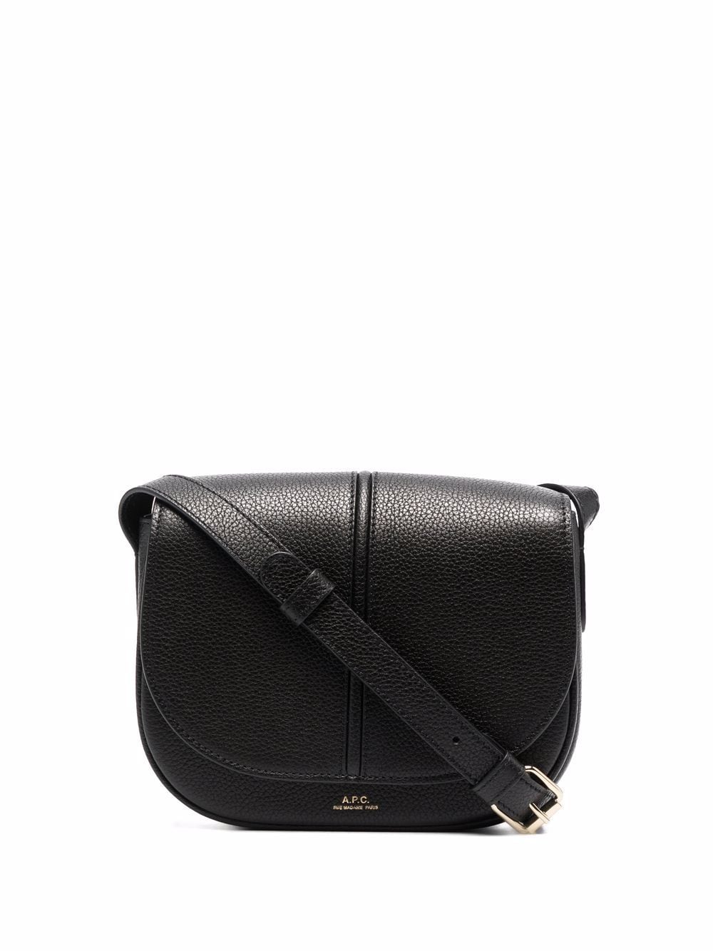 A.P.C. foldover leather satchel bag - Black von A.P.C.