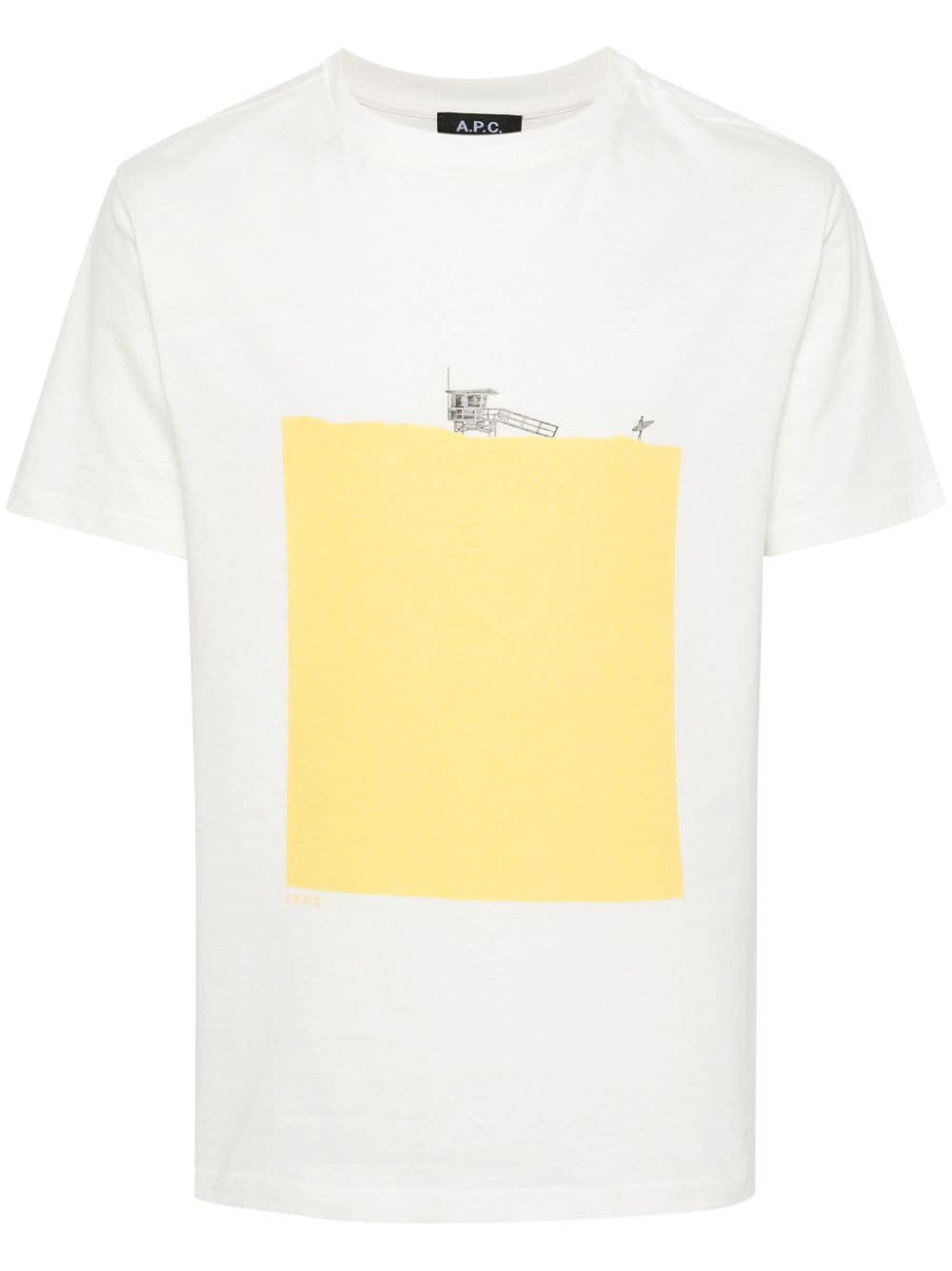 A.P.C. graphic-print cotton T-shirt - White von A.P.C.