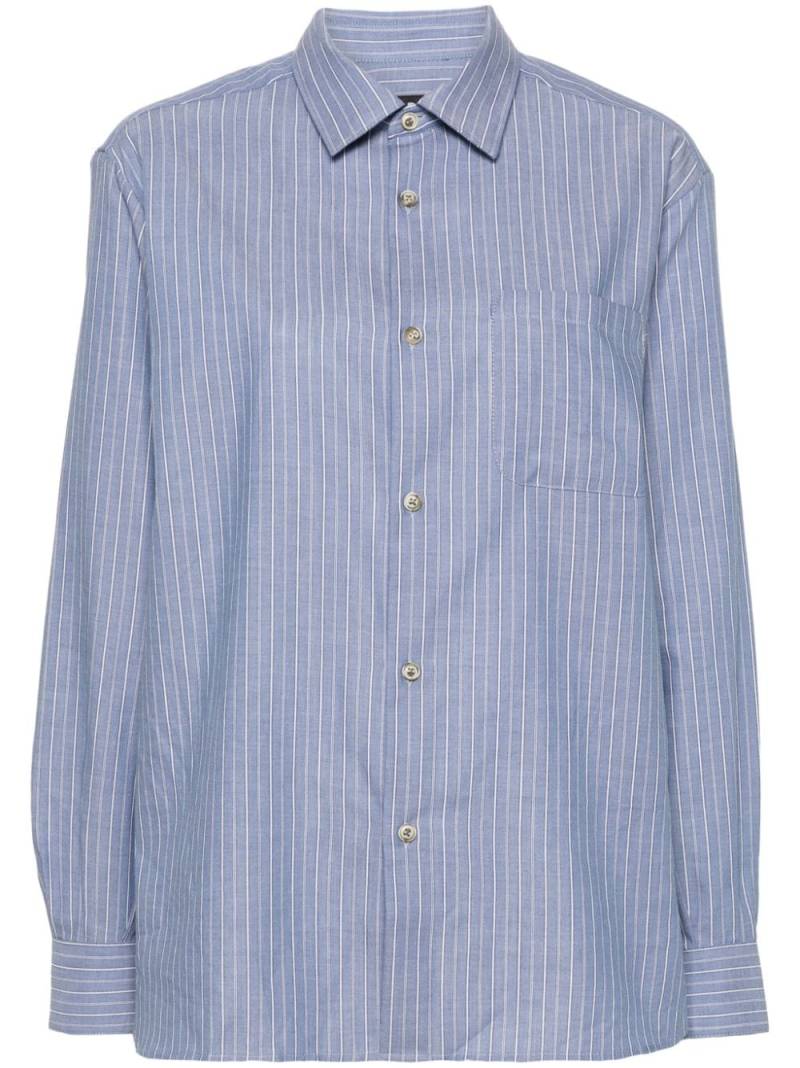 A.P.C. halo-stripe long-sleeve shirt - Blue von A.P.C.