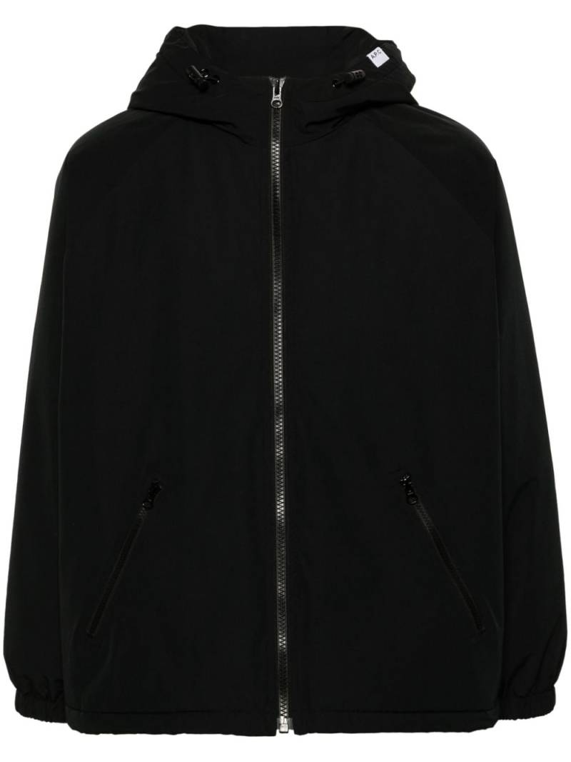 A.P.C. hooded padded jacket - Black von A.P.C.