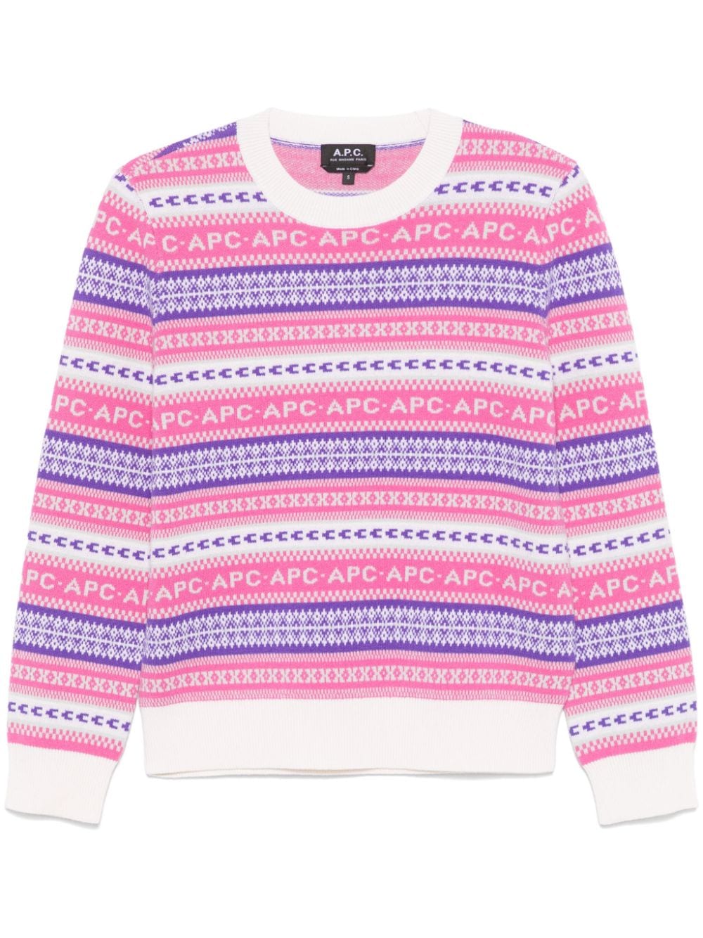 A.P.C. jacquard sweater - Pink von A.P.C.