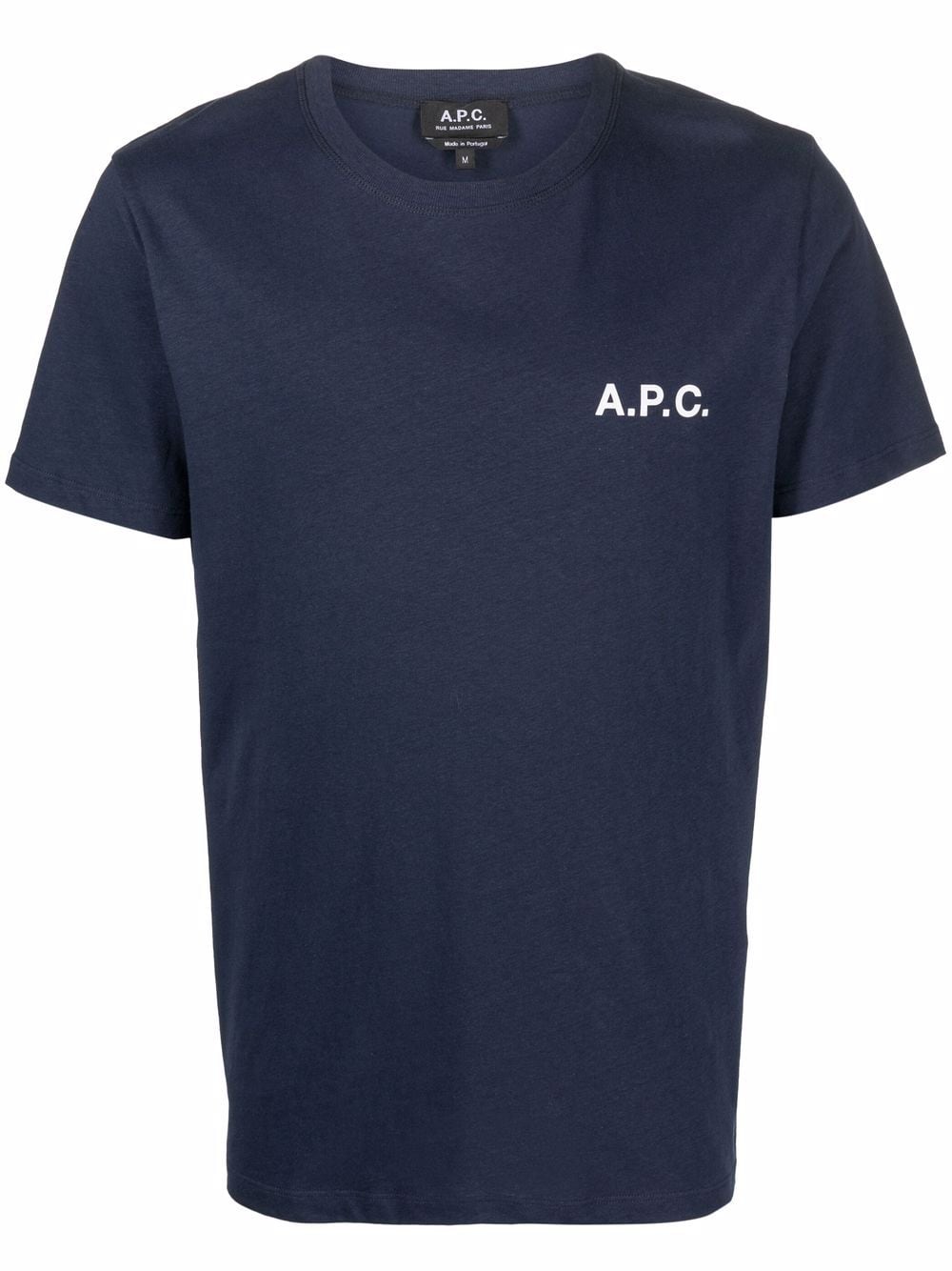 A.P.C. logo cotton T-shirt - Blue von A.P.C.