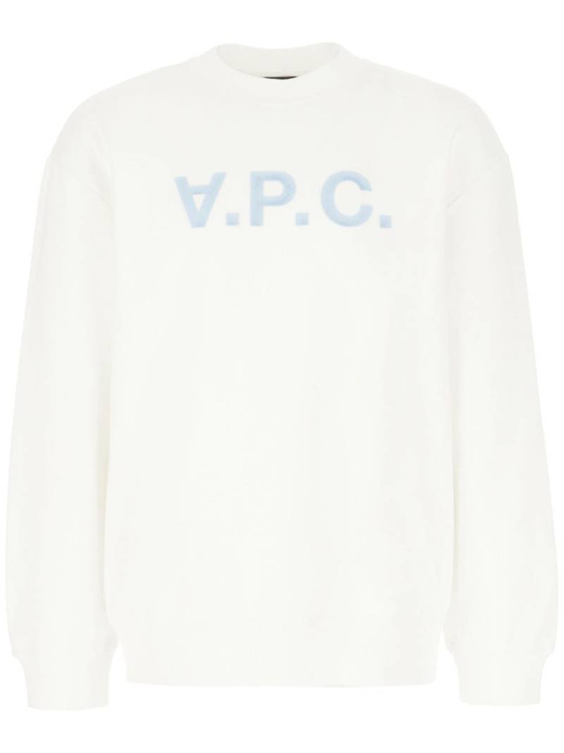 A.P.C. logo-embroidered sweatshirt - White von A.P.C.