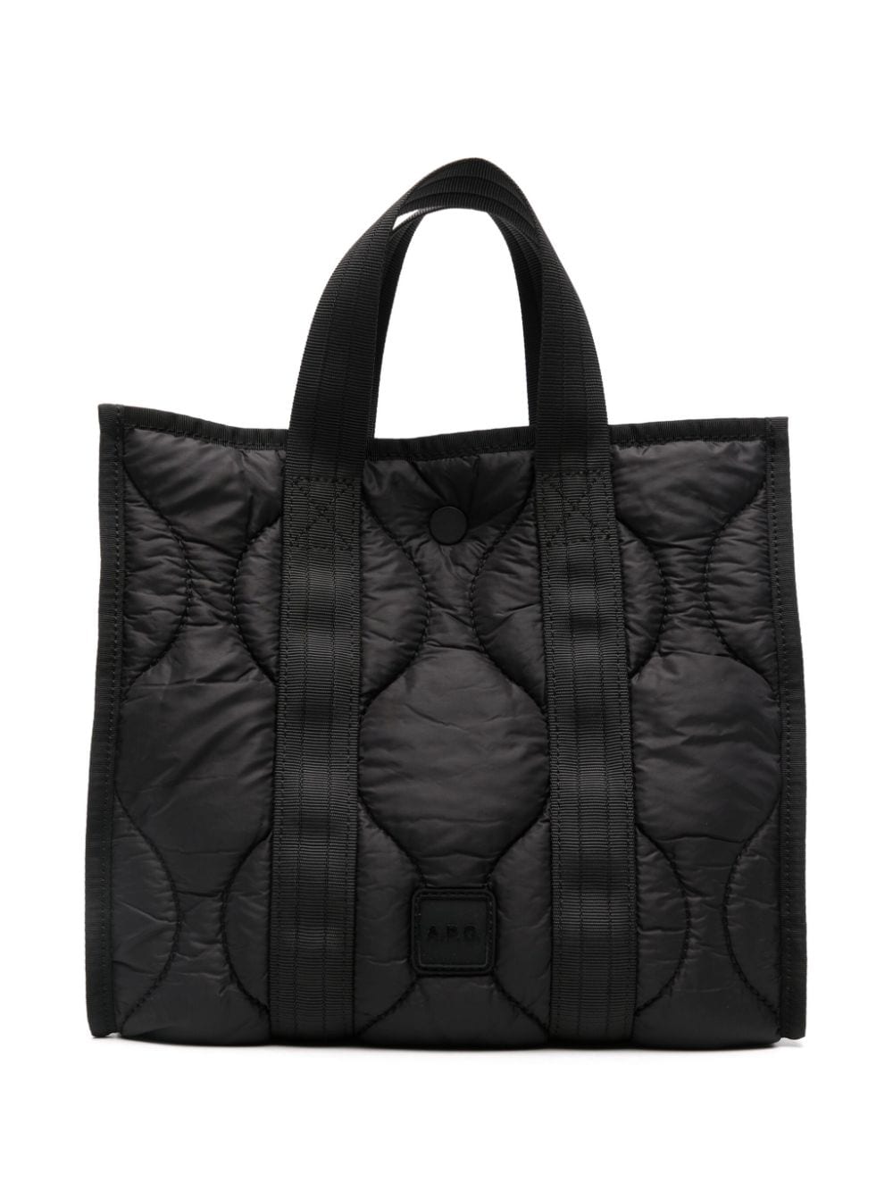 A.P.C. logo-patch tote bag - Black von A.P.C.