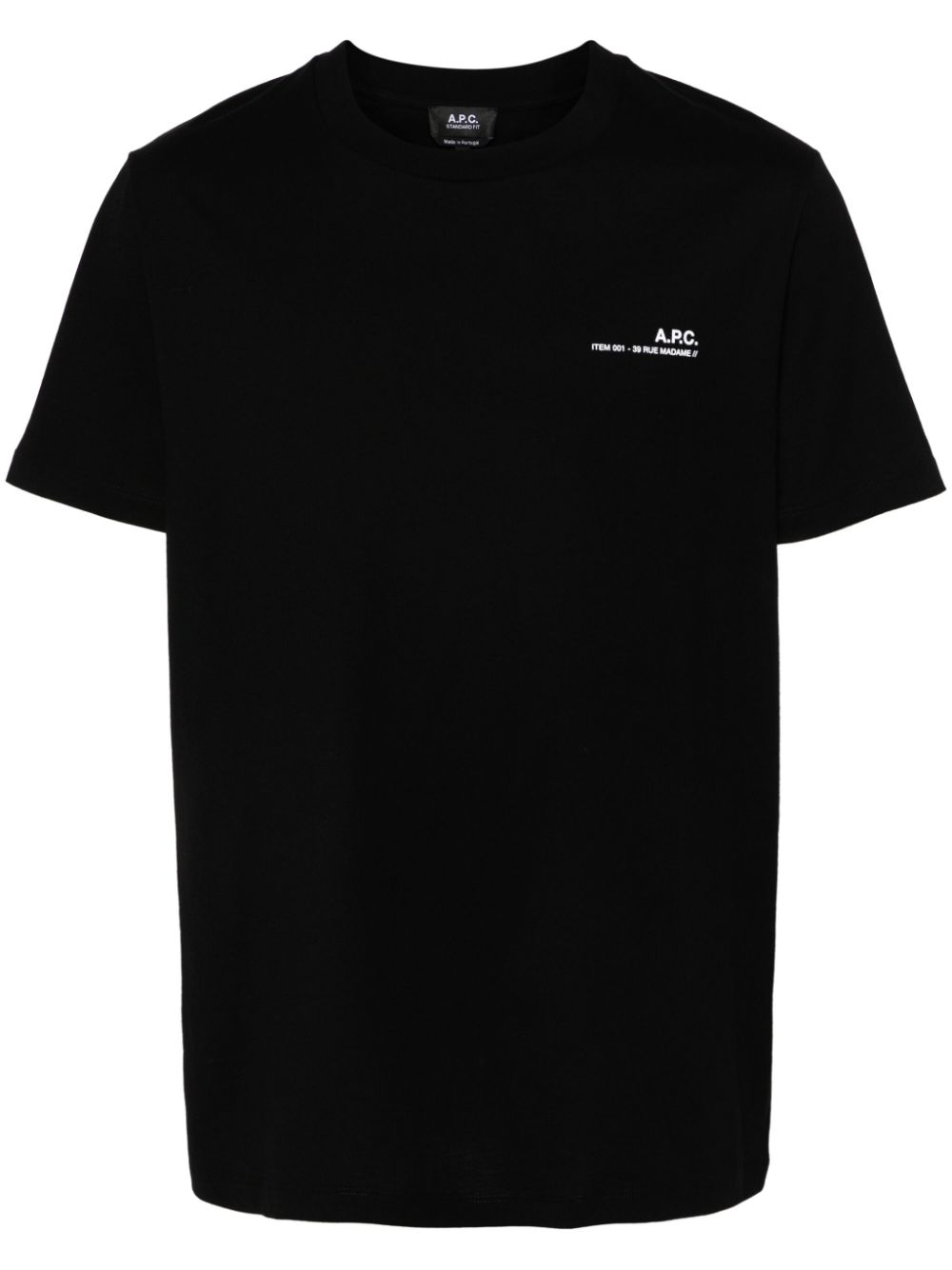 A.P.C. logo-print T-shirt - Black von A.P.C.