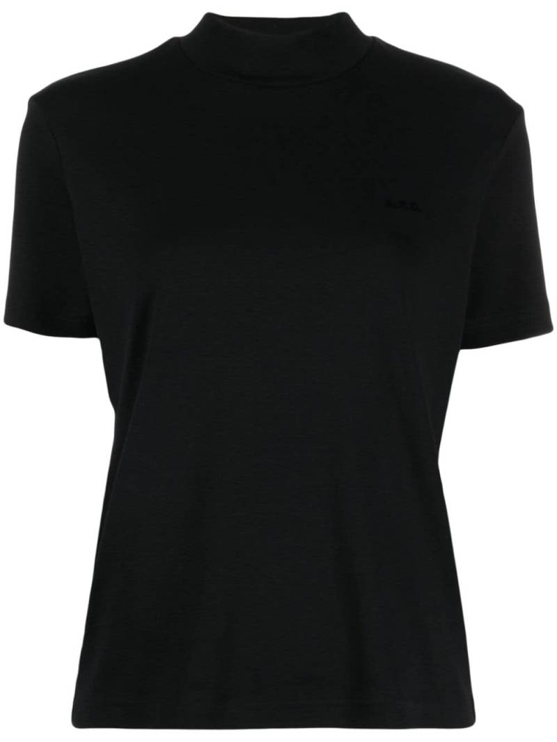 A.P.C. logo-print cotton T-shirt - Black von A.P.C.