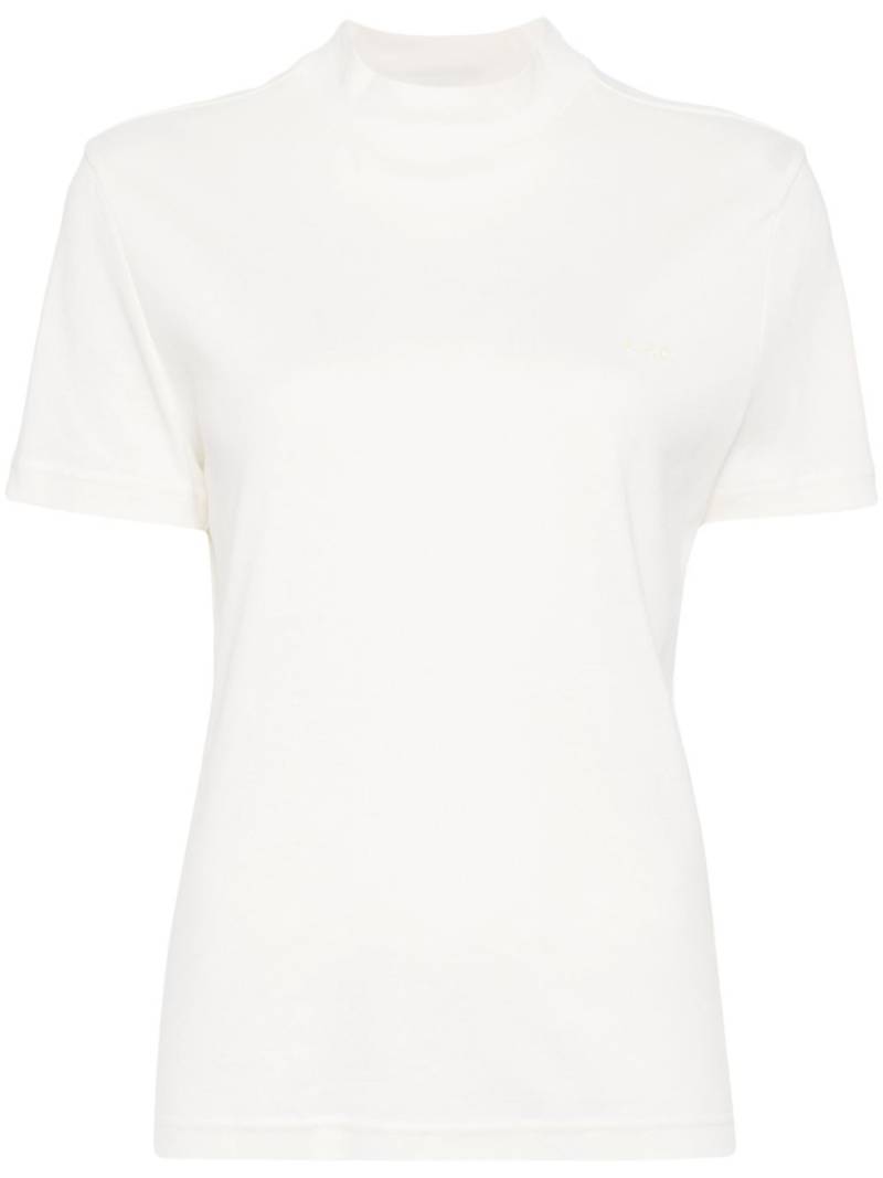 A.P.C. logo-print -cotton t-shirt - White von A.P.C.