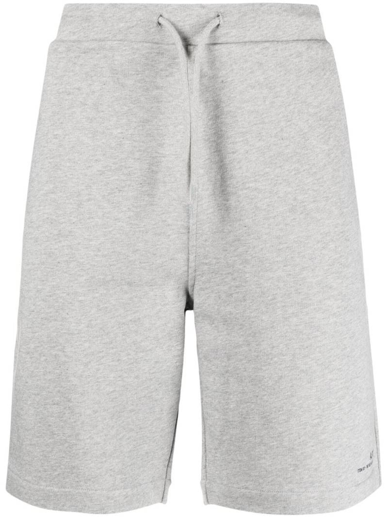 A.P.C. logo-print track shorts - Grey von A.P.C.