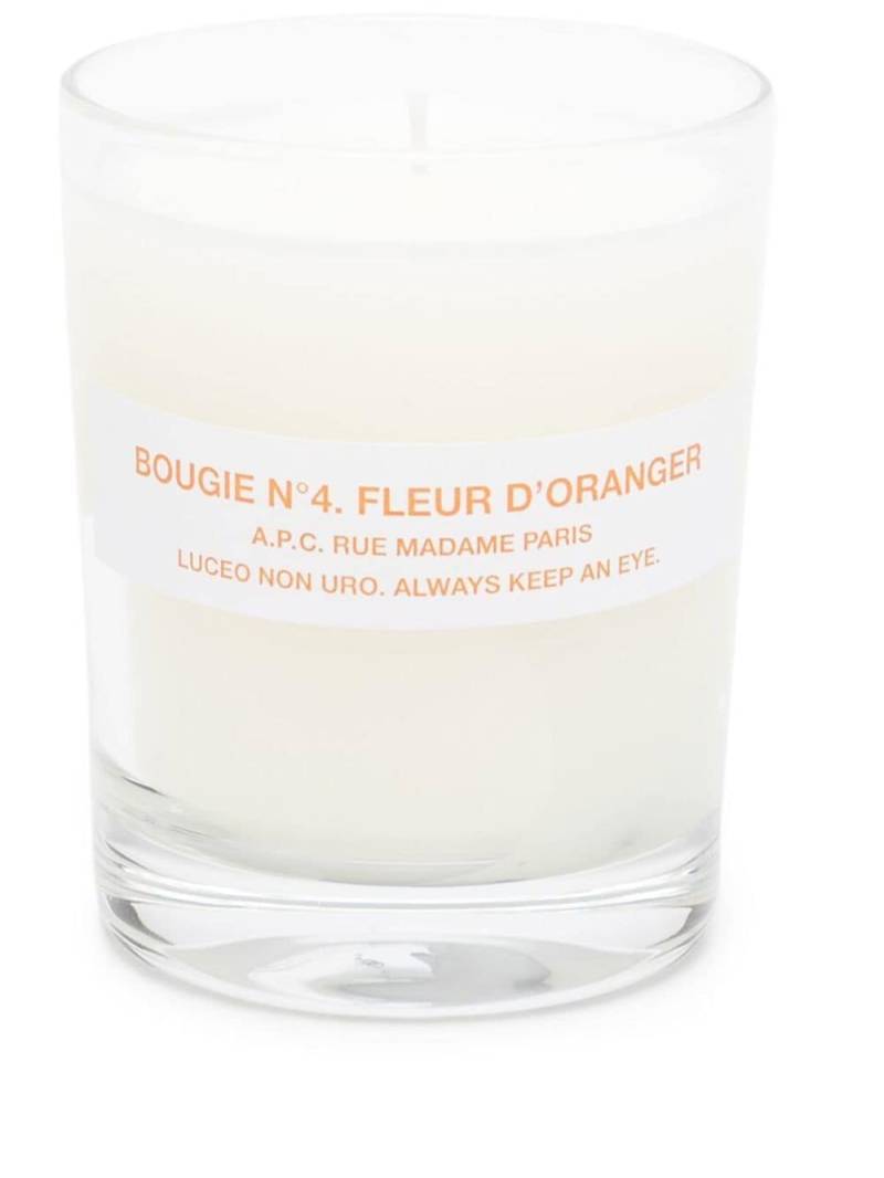 A.P.C. orange blossom-scented candle - White von A.P.C.