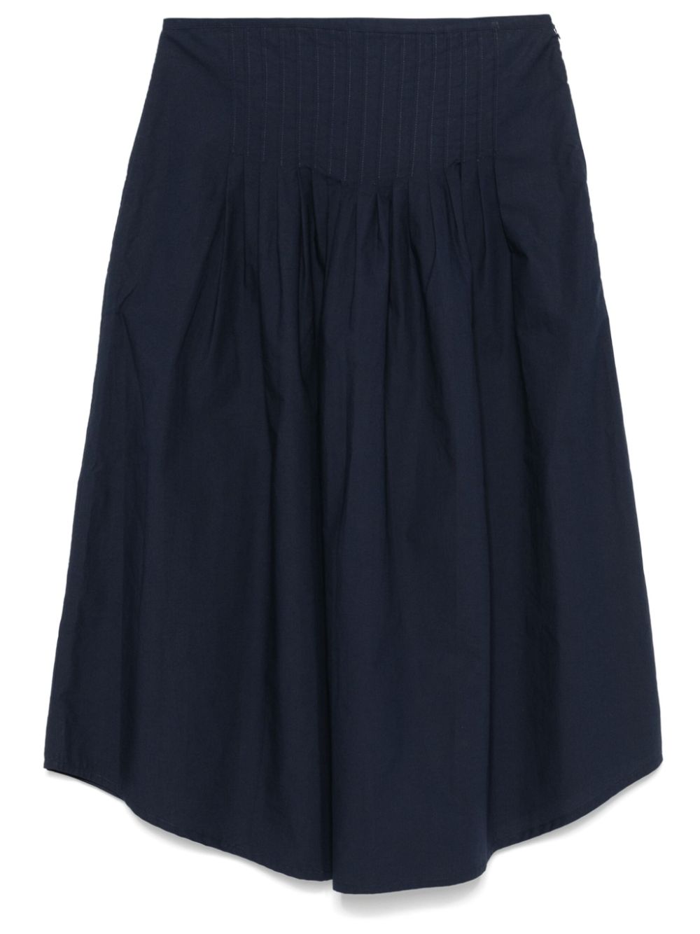 A.P.C. organic cotton midi skirt - Blue von A.P.C.