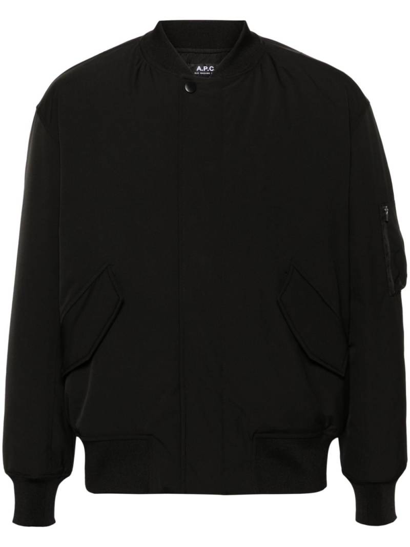 A.P.C. padded bomber jacket - Black von A.P.C.