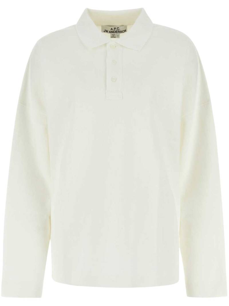 A.P.C. piquet polo shirt - White von A.P.C.