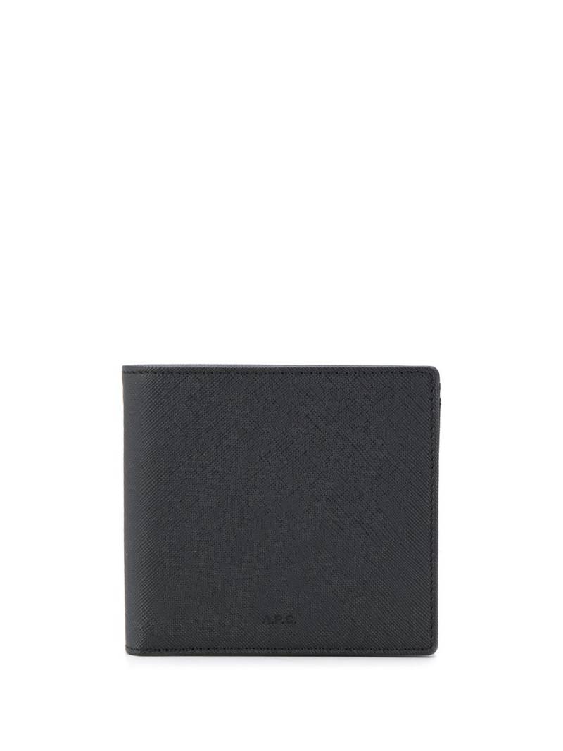 A.P.C. plain billfold wallet - Black von A.P.C.