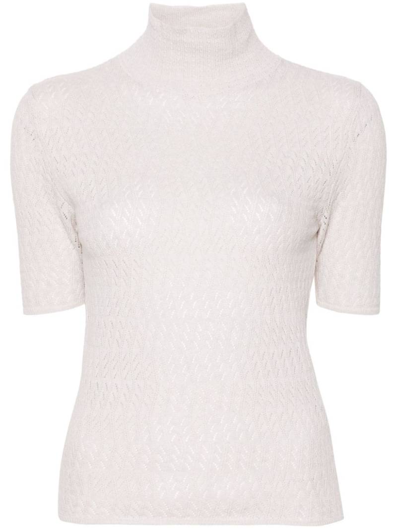 A.P.C. pointelle-knit cotton top - Neutrals von A.P.C.