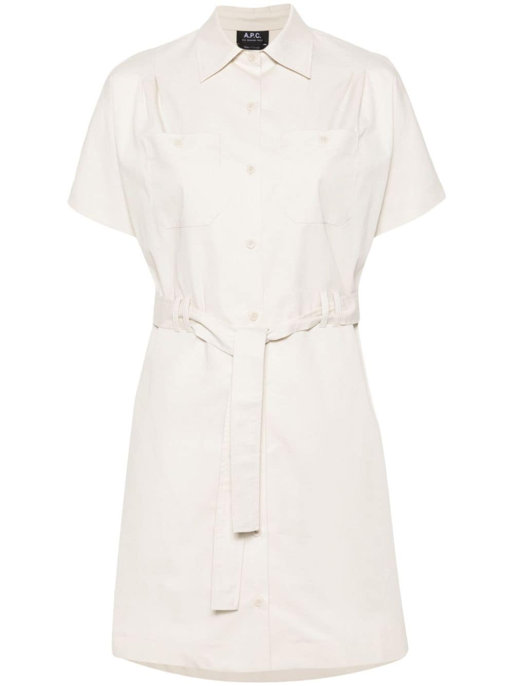 A.P.C. shirt mini dress - Neutrals von A.P.C.