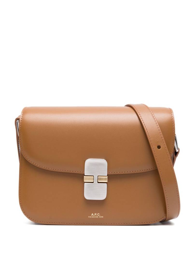 A.P.C. small Grace shoulder bag - Brown von A.P.C.