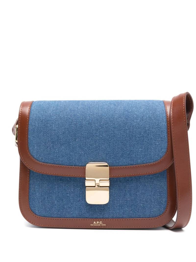 A.P.C. small Grace shoulder bag - Brown von A.P.C.