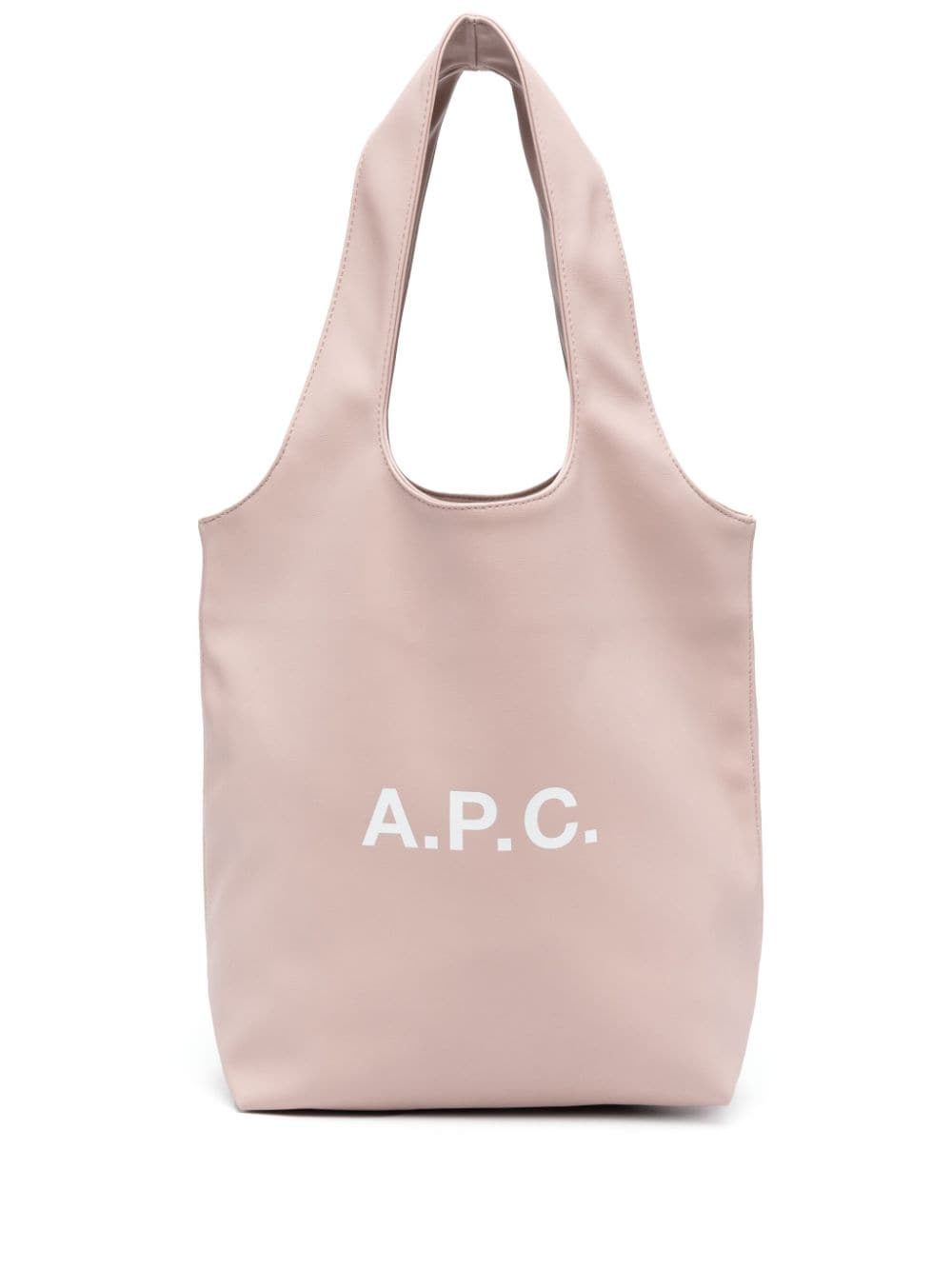 A.P.C. small Ninon logo-print tote bag - Pink von A.P.C.