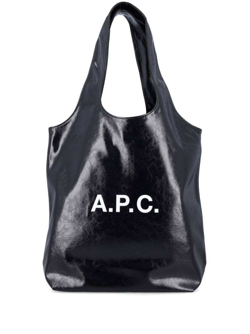 A.P.C. small Ninon tote bag - Black von A.P.C.