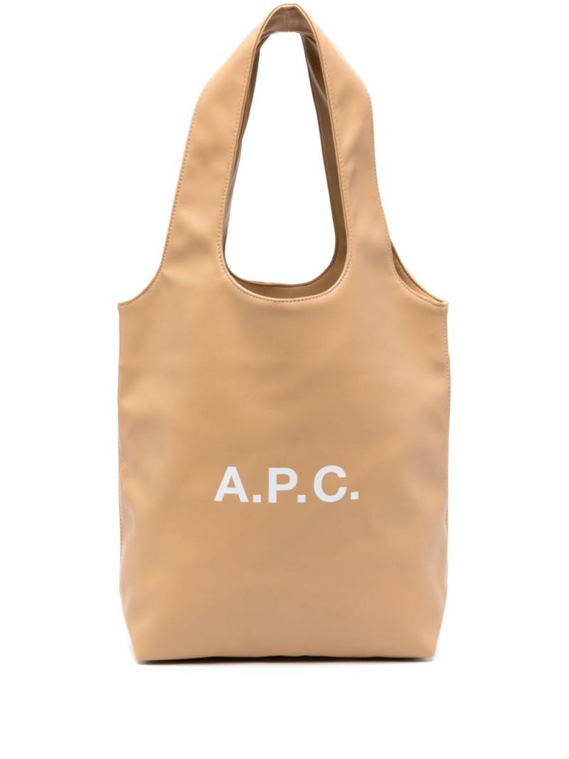 A.P.C. small Ninon tote bag - Neutrals von A.P.C.