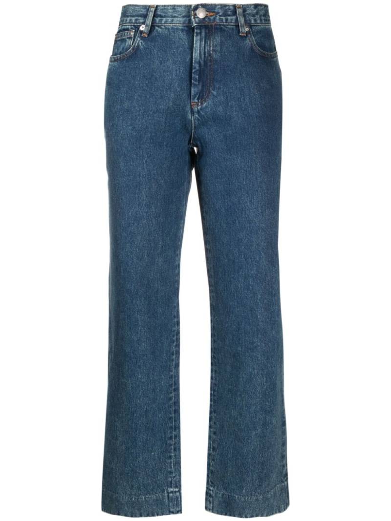 A.P.C. straight-leg cropped jeans - Blue von A.P.C.