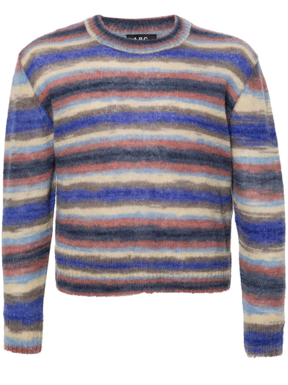 A.P.C. striped brushed jumper - Blue von A.P.C.
