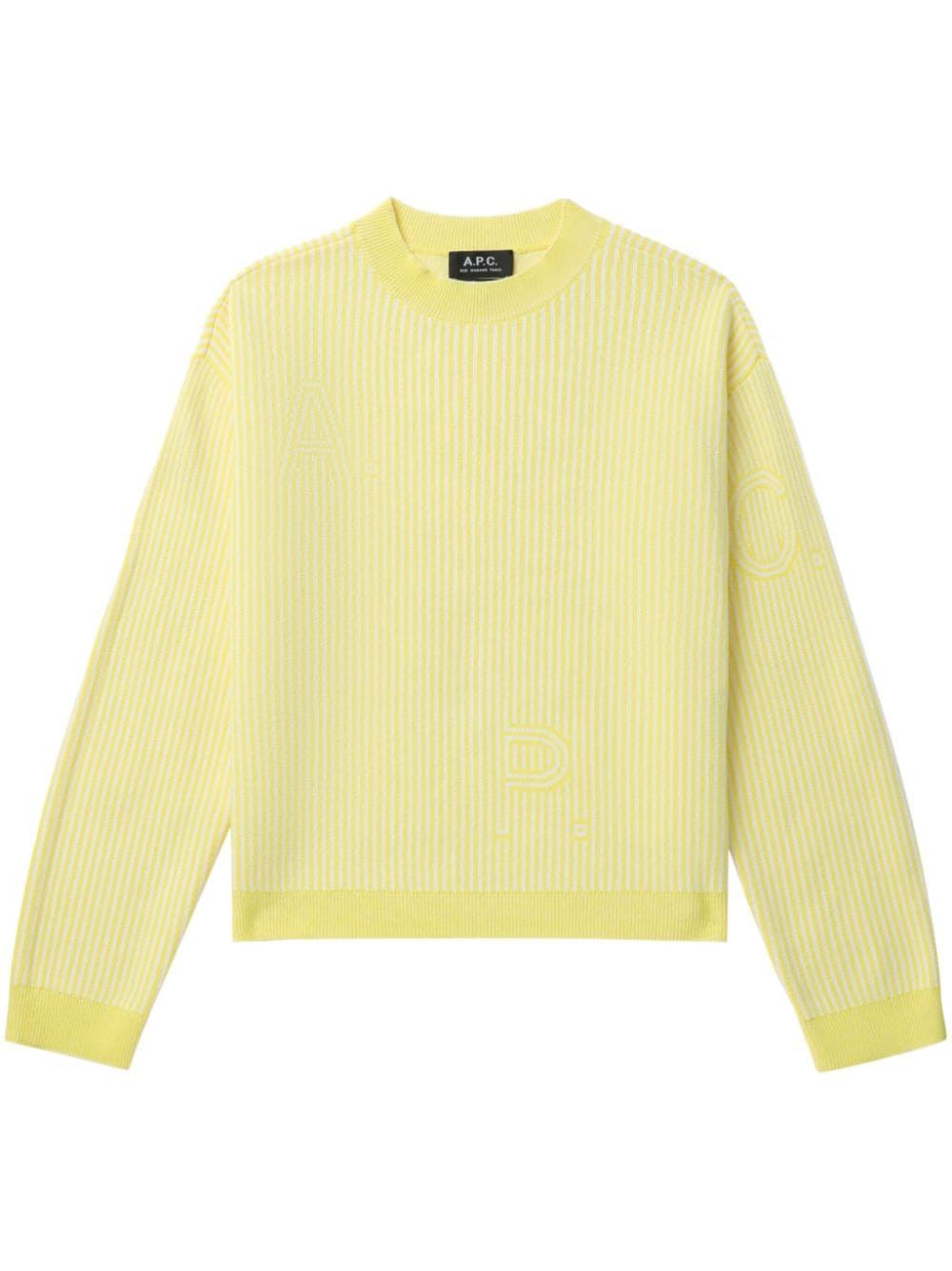 A.P.C. striped cotton jumper - Yellow von A.P.C.