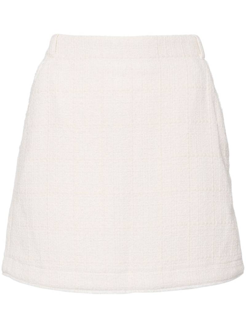 A.P.C. tweed mini skirt - White von A.P.C.