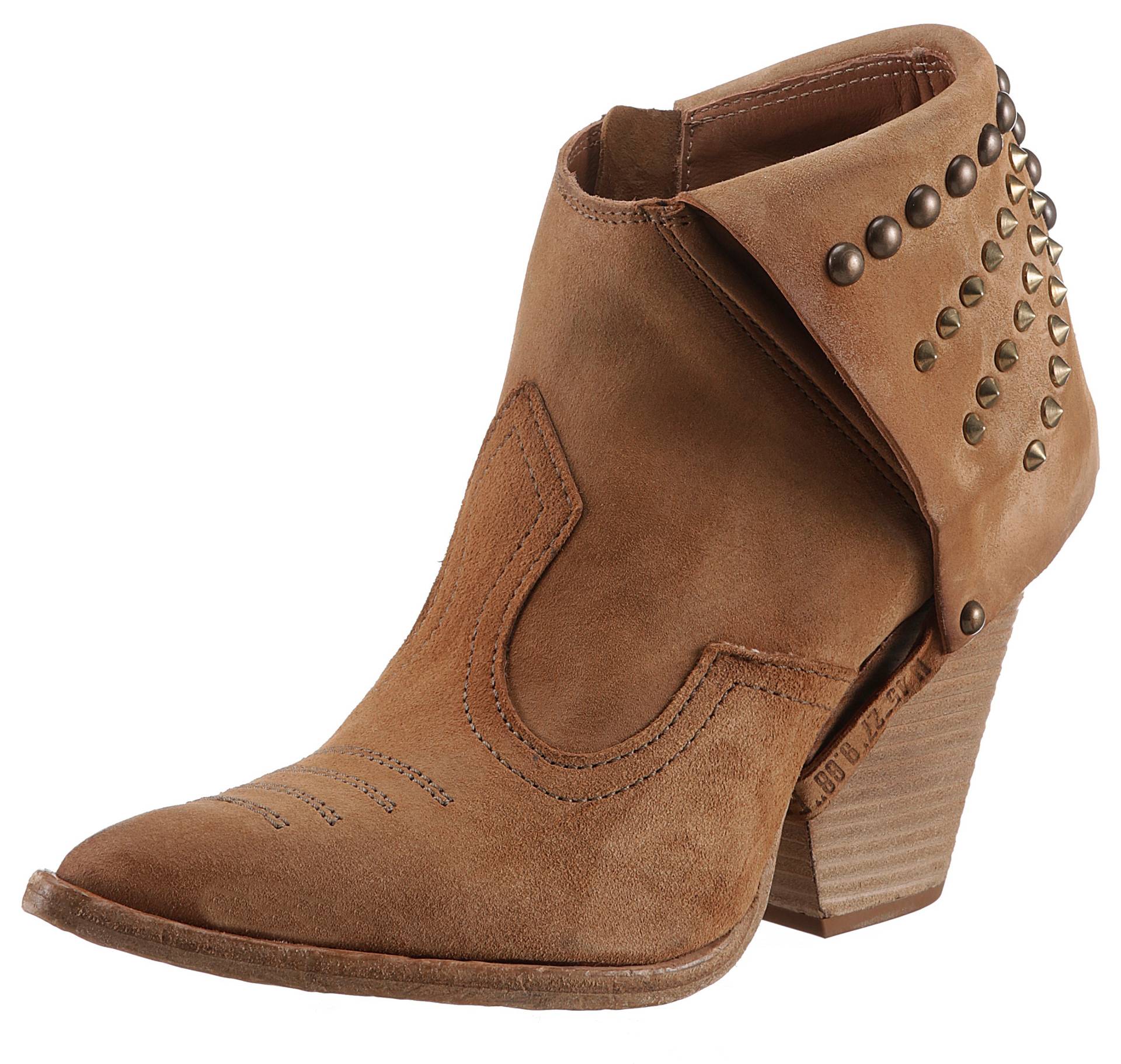 A.S.98 High-Heel-Stiefelette »BELIVE«, Abendmode, Ankle-Boots mit Nieten und Ziernähten von A.S.98