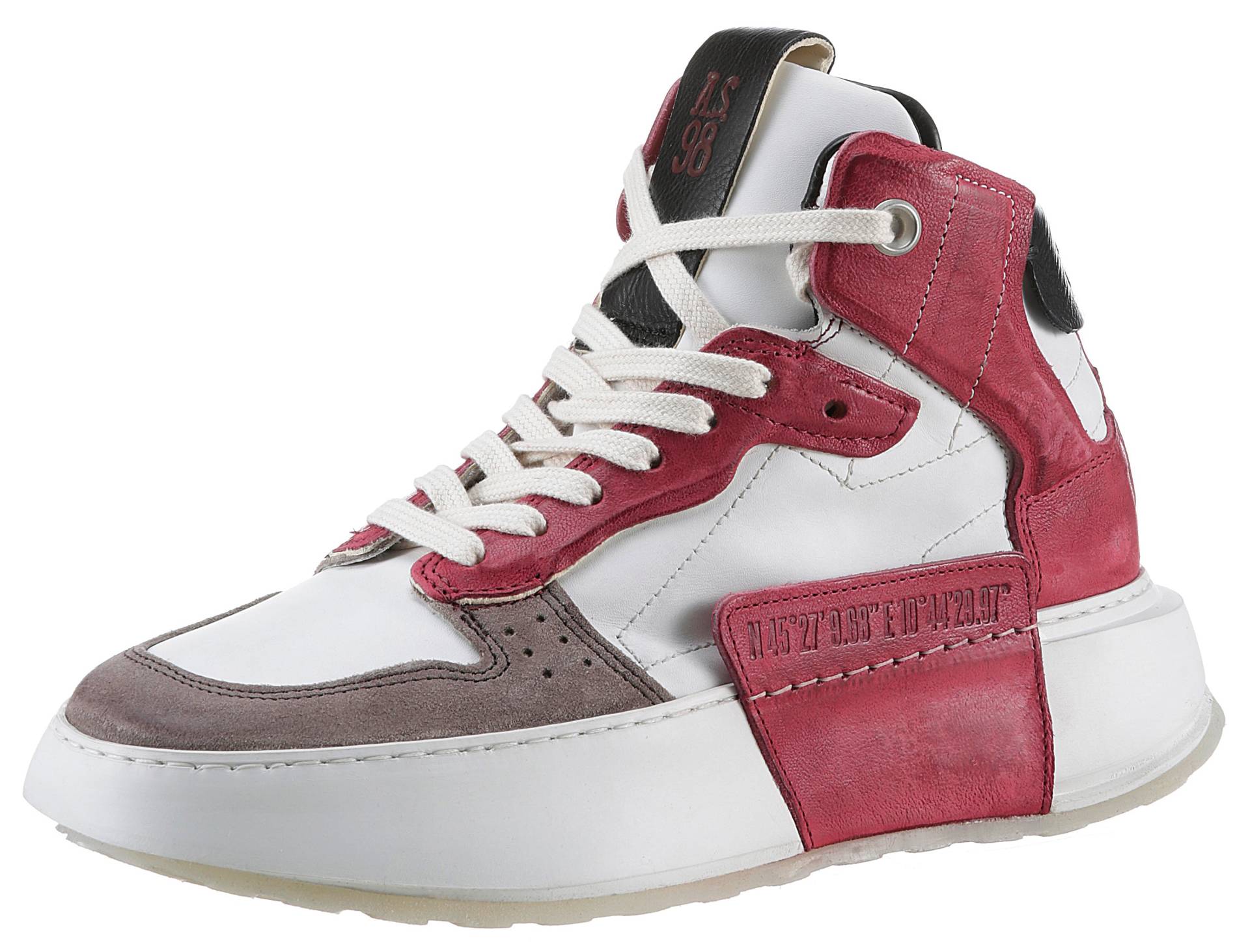 A.S.98 Plateausneaker »Hilfi«, Schnürschuh, High Top-Sneaker, Chunky Boot mit Kontrastbesätzen von A.S.98